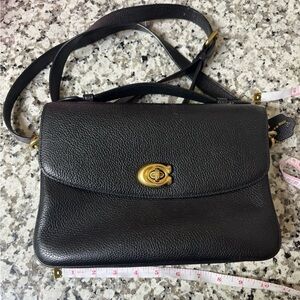 Coach Black Leather crossbody Cassie